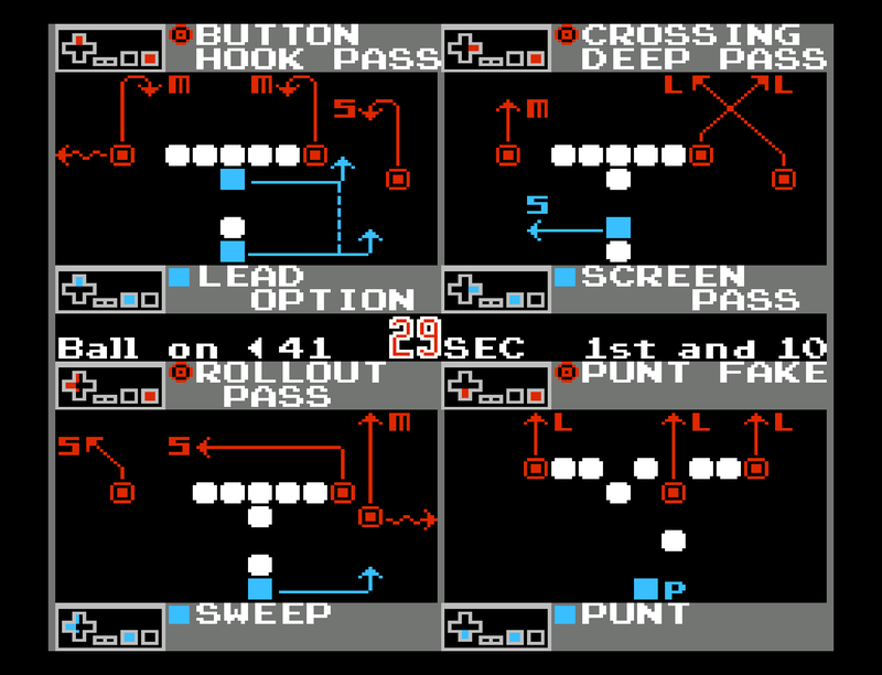 NES Play Action Football Screen Shot 4