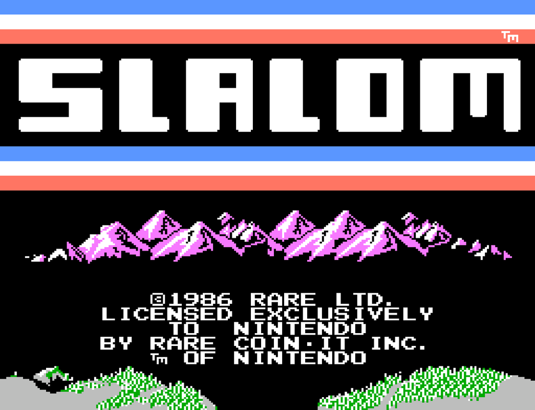 Slalom (NES) Screenshot 1