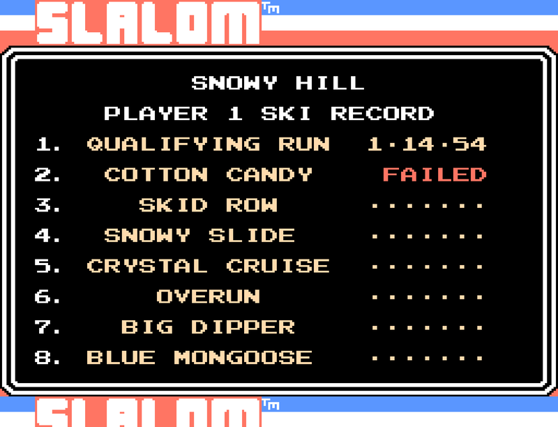 Slalom (NES) Screenshot 5