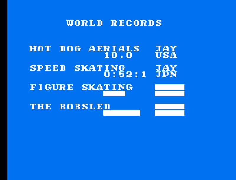 Winter Games (NES) Screenshot 7